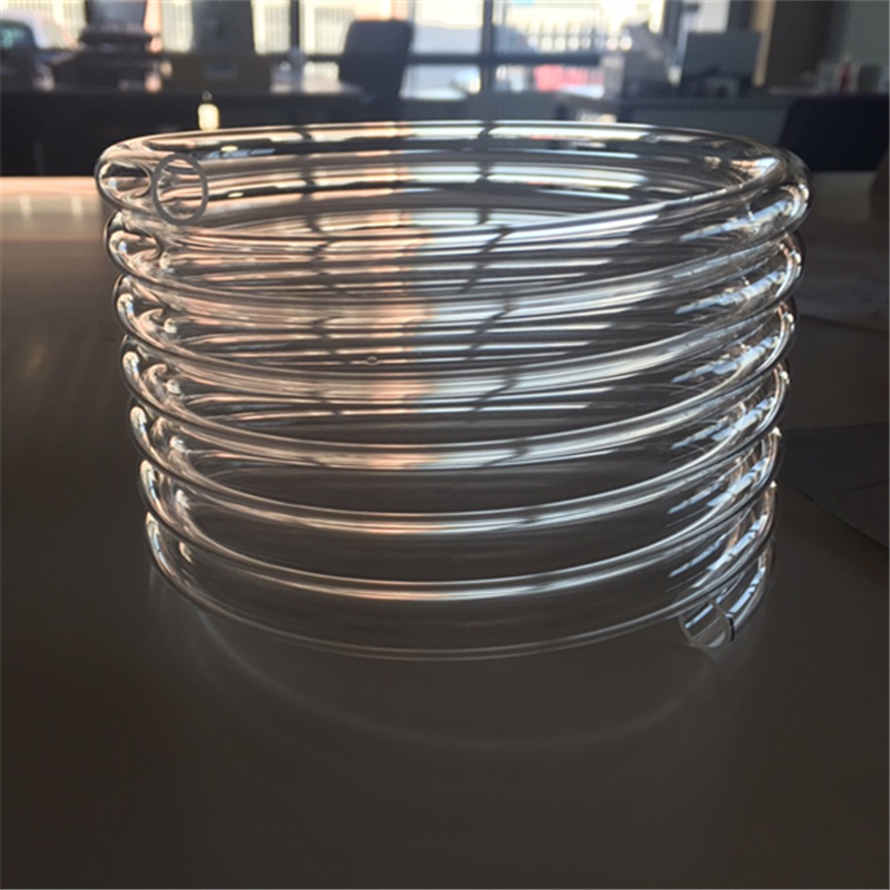 spiral quartz for heating,quartz glass coil,pyrex spiral,China Supplier factory,customized