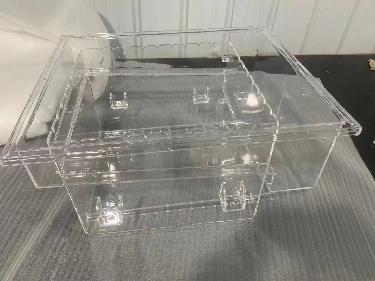 Quartz Glass Tank Fused Silica Transparent Quartz Tank Large diameter quartz Tank