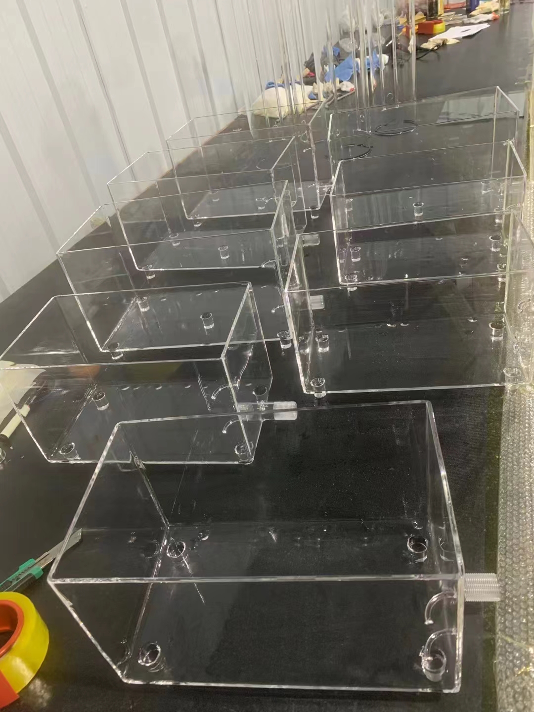 Quartz Glass Tank Fused Silica Transparent Quartz Tank Large diameter quartz Tank