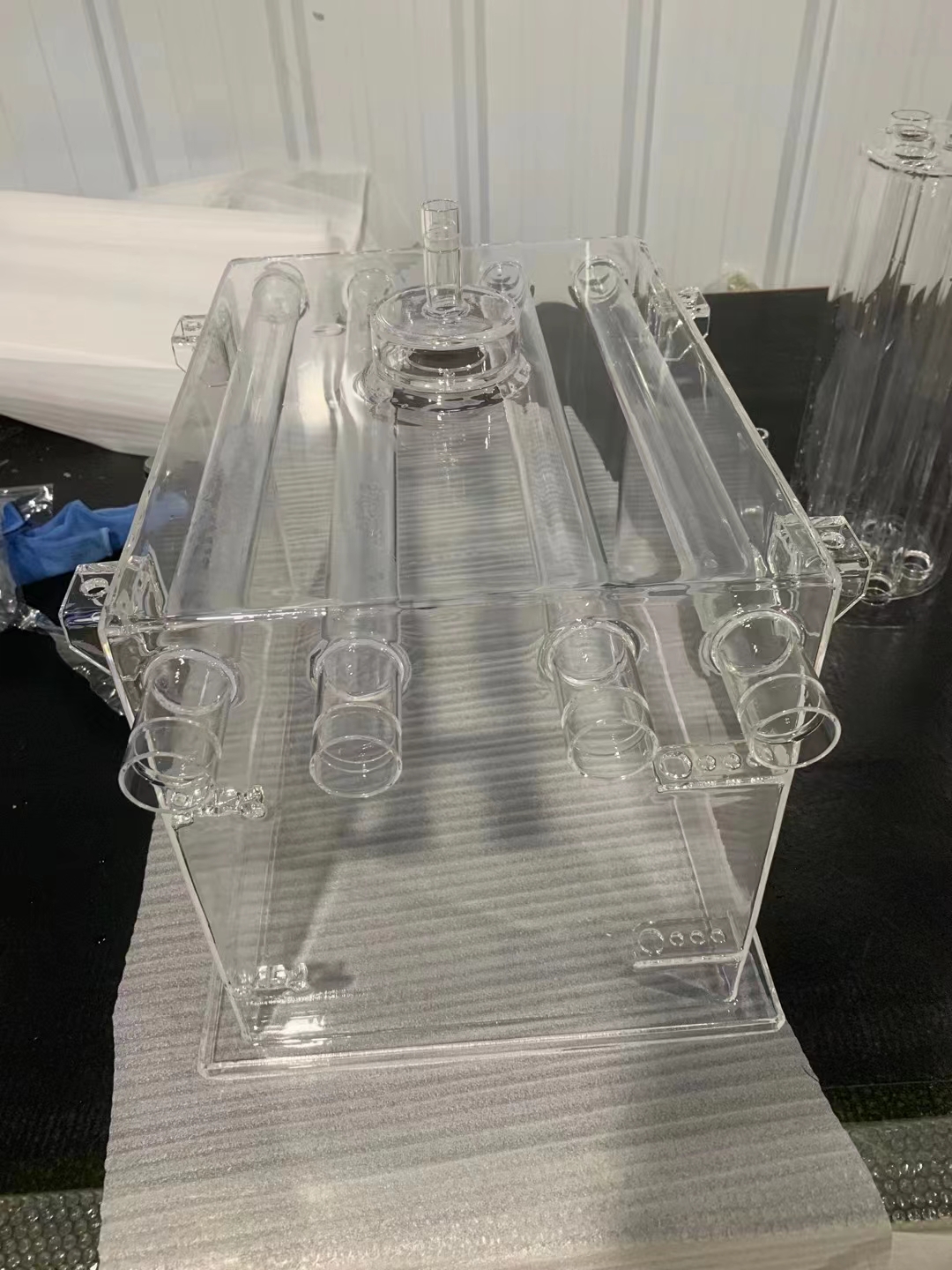 Quartz Glass Tank Fused Silica Transparent Quartz Tank Large diameter quartz Tank