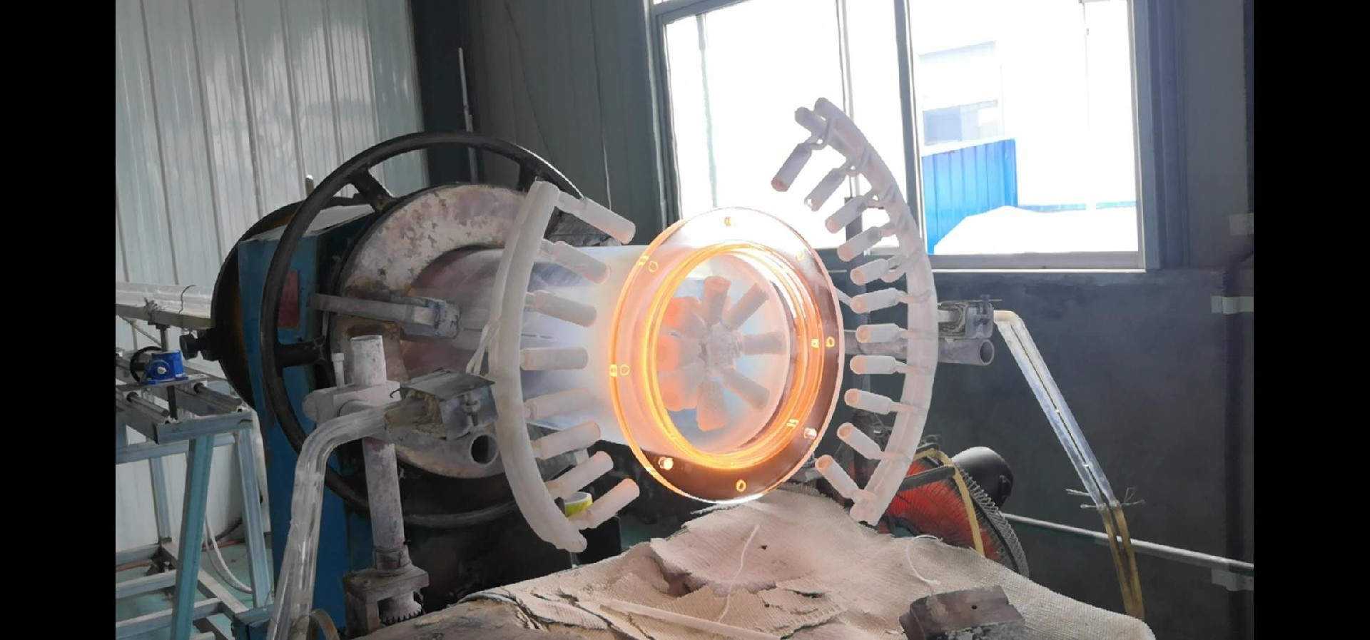 Quartz Glass Flange Fused Silica Transparent Quartz Flange Large diameter quartz flange